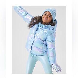 The Children's Place Shimmering Light Blue Puffer Jacket